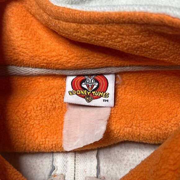 Y2K Tweety Bird Natural Blonde Looney Tunes 1/2 Zip Pullover Women’s - Picture 6 of 6